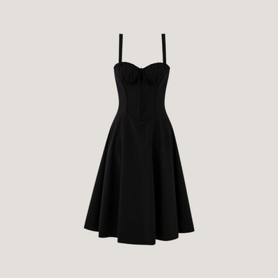 Lorenza | Abito Midi con Corpino Strutturato