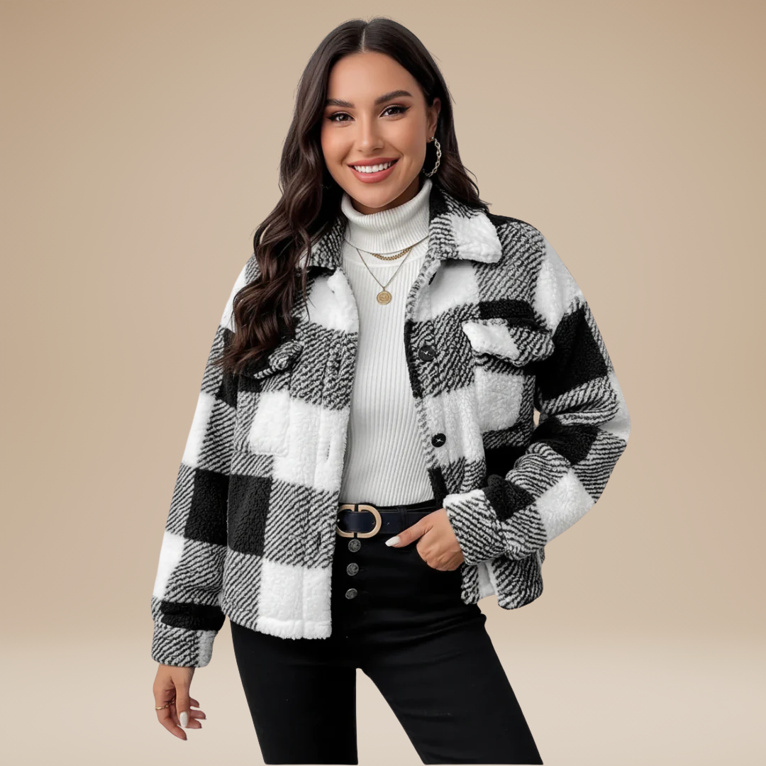 Serena | Giacca Donna a Quadri Calda e Casual