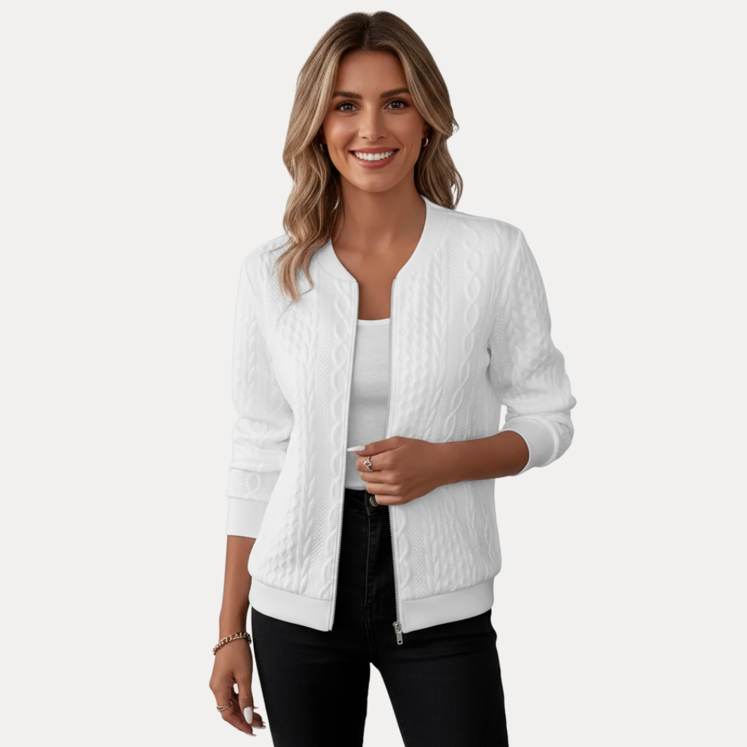 Elena | Cardigan Bomber Elegante