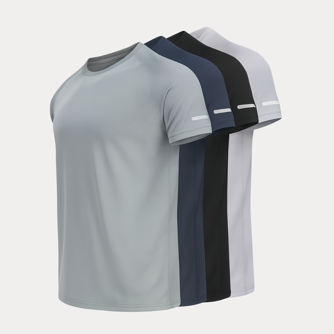 Saverio | Set 4 T-Shirt Uomo Sportive per Alte Prestazioni