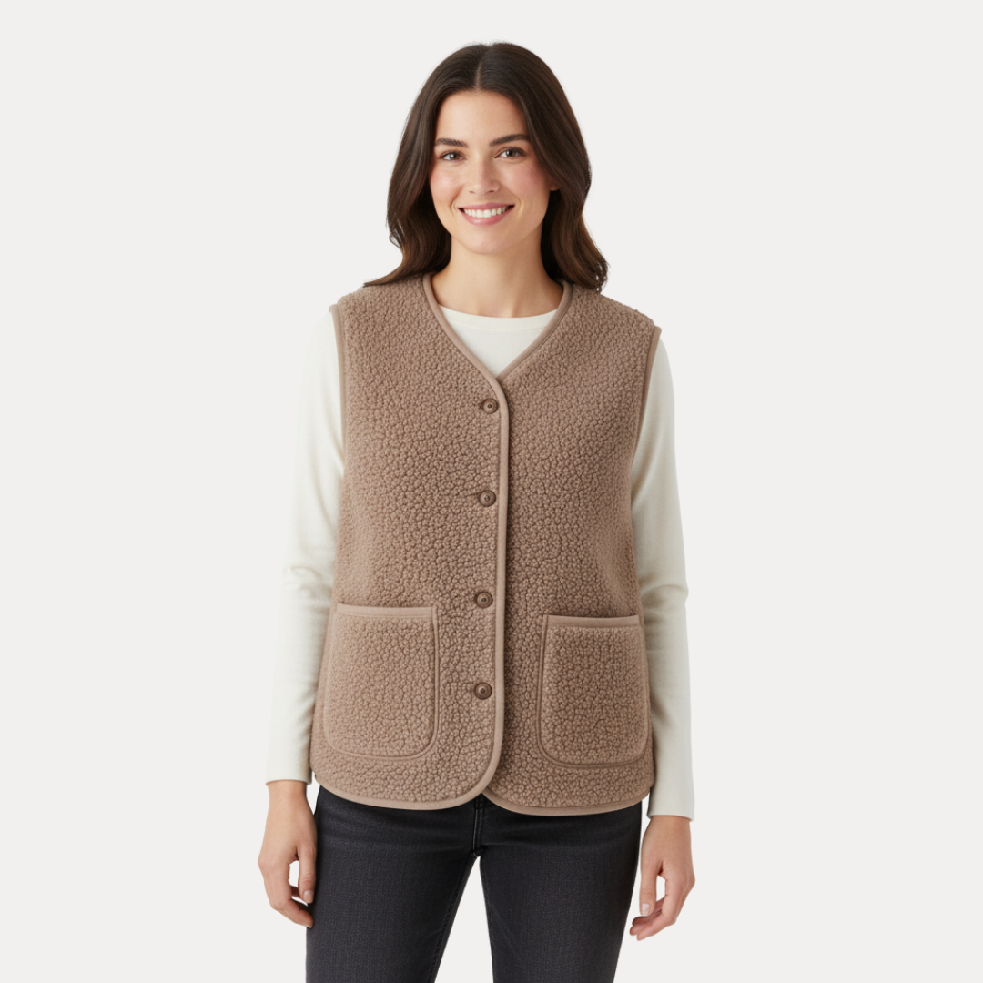 Ludovica | Gilet in Pile Morbido e Caldo