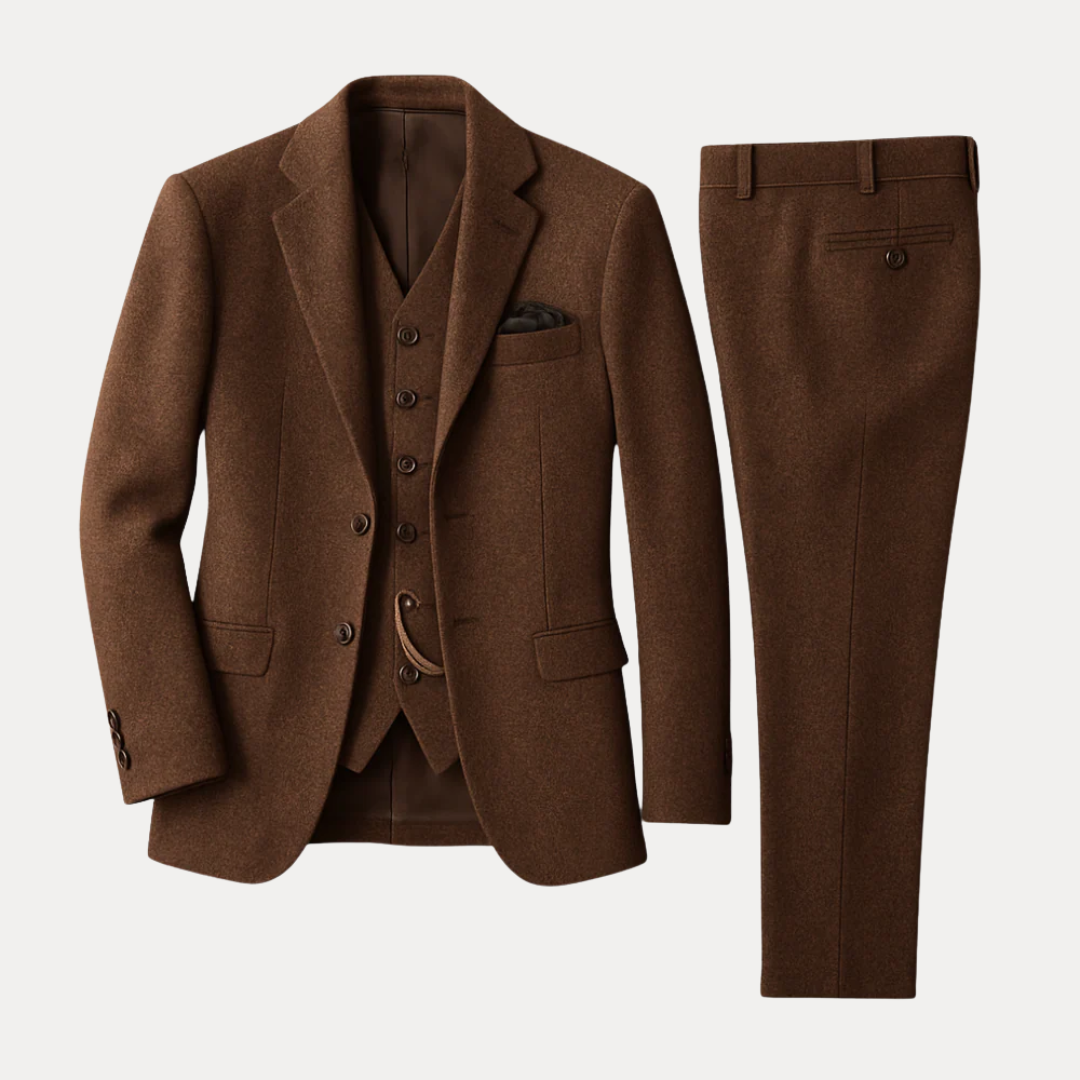 Harrison | Abito classico da uomo in tweed a tre pezzi