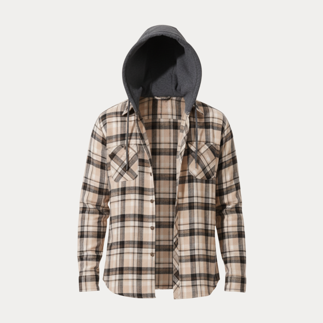 Gualtiero | Camicia Uomo con Cappuccio Integrato Casual