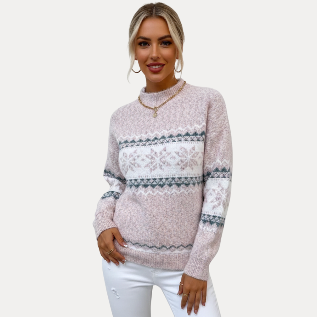 Sofia | Maglione Jacquard Nordic Chic