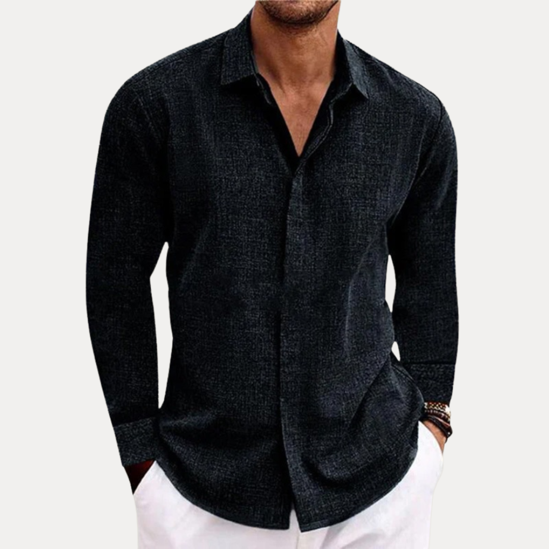 Alessio | Camicia Uomo Effetto Lino