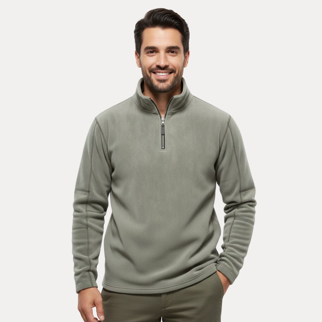 Riccardo | Maglione in Pile con Mezza Zip
