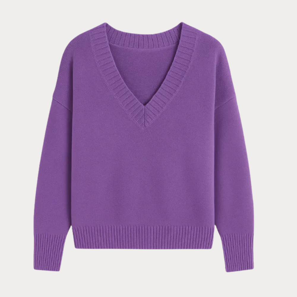 Sibilla | Maglione con Scollo a V Profondo