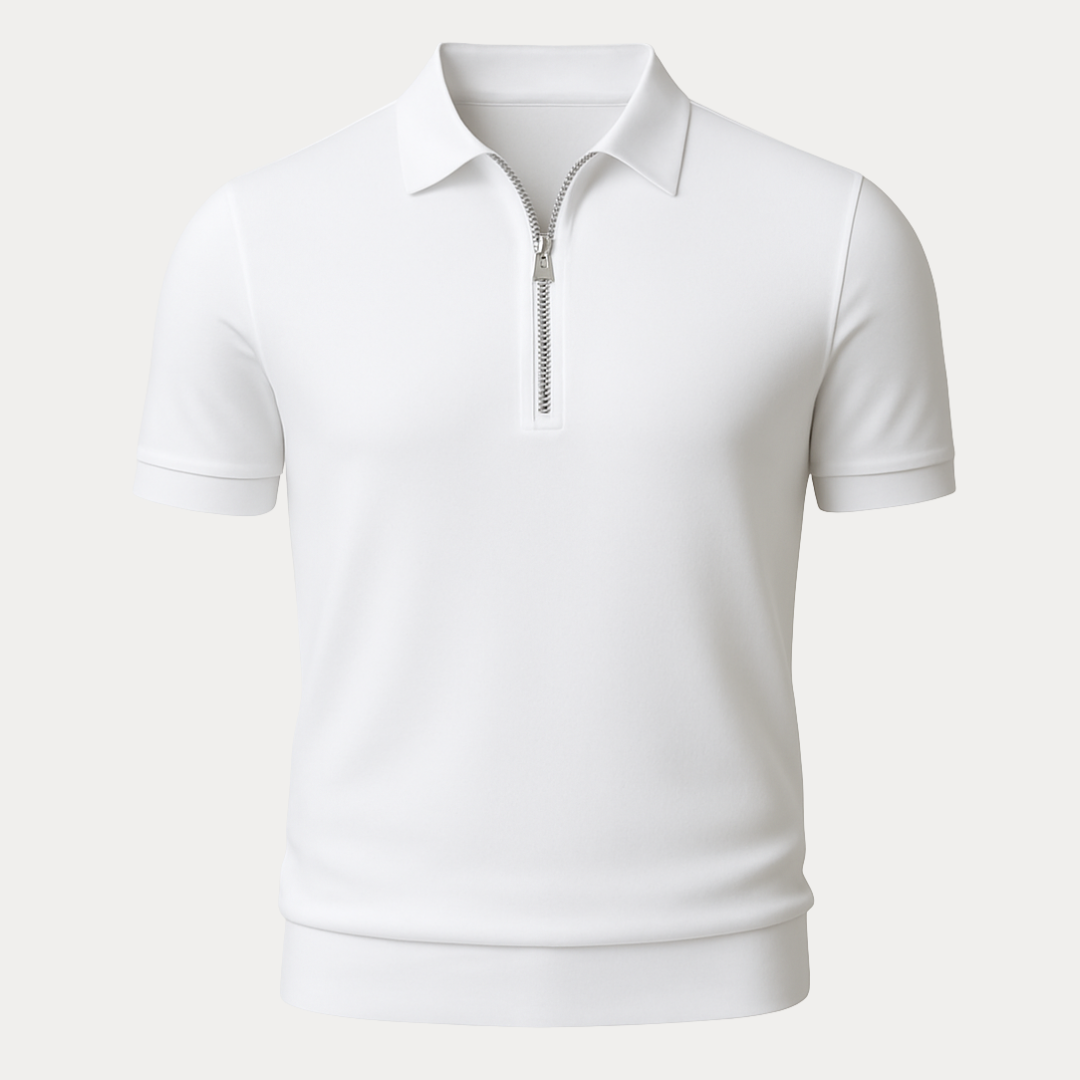 Aero | Polo Uomo con Mezza Zip Elegante