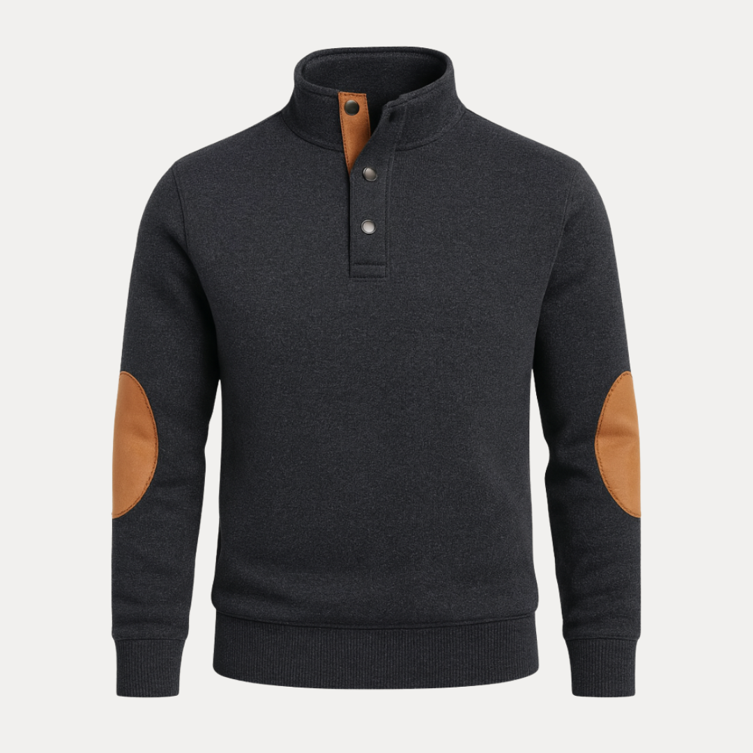 Matteo | Maglione Uomo con Toppe sui Gomiti