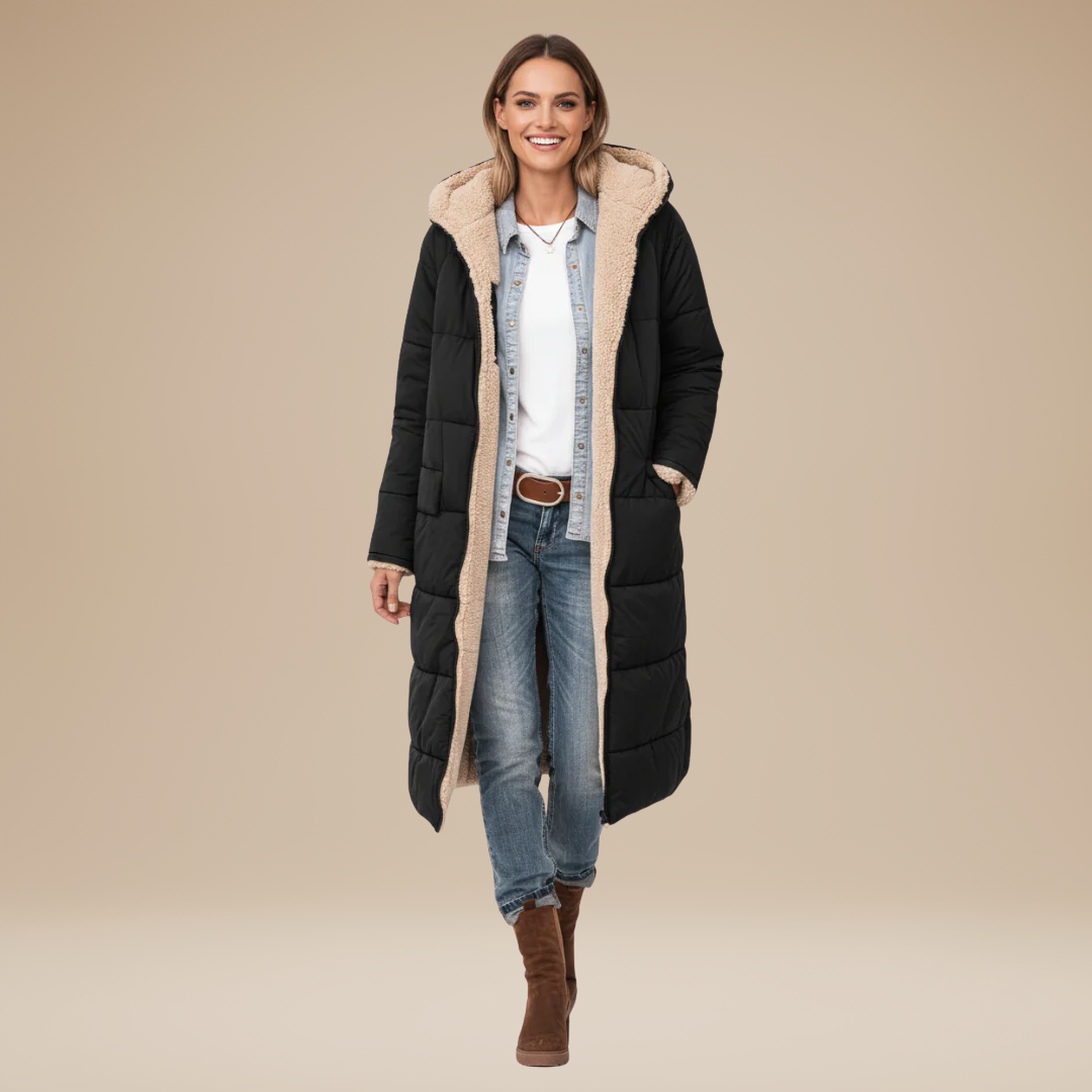 Elena | Women's Long Quilted Coat