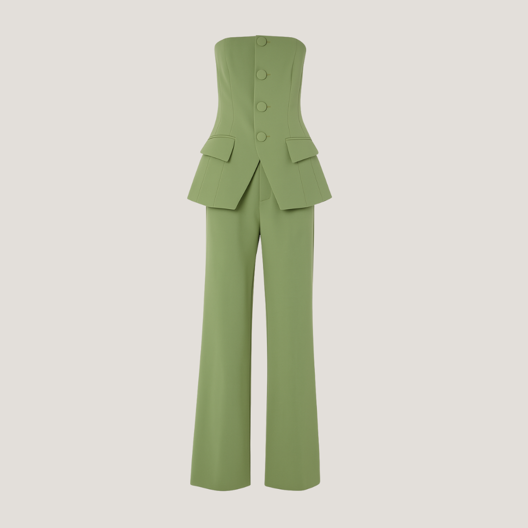 Armelinda | Completo Donna con Pantaloni a Gamba Larga