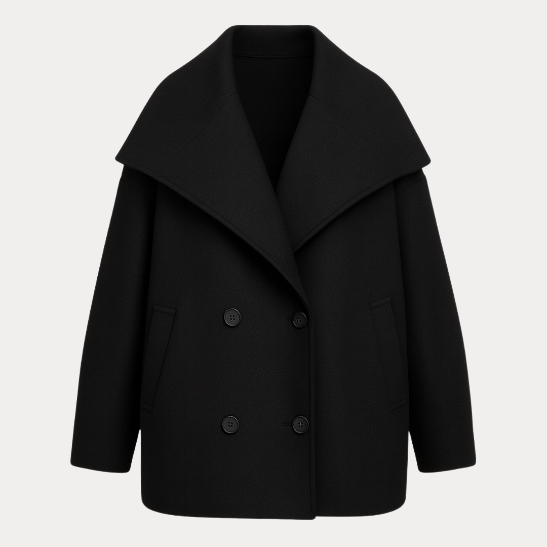 Beatrice | Women's Short Coat with Wide Collar