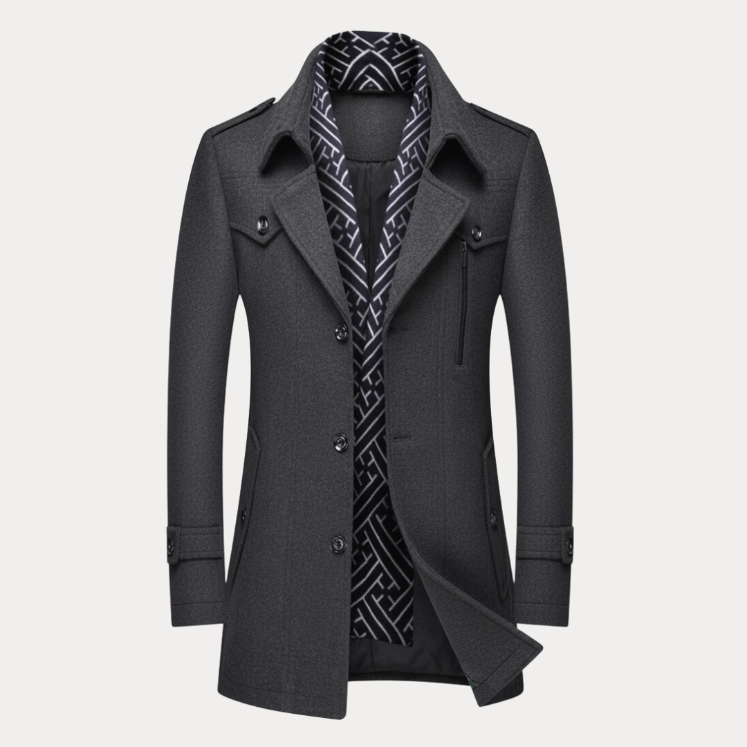Cesare | Cappotto Uomo Elegante a Doppio Petto