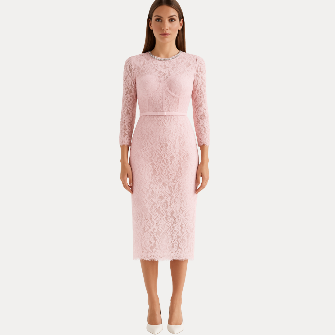 Camilla | Abito Elegante con Dettagli Preziosi