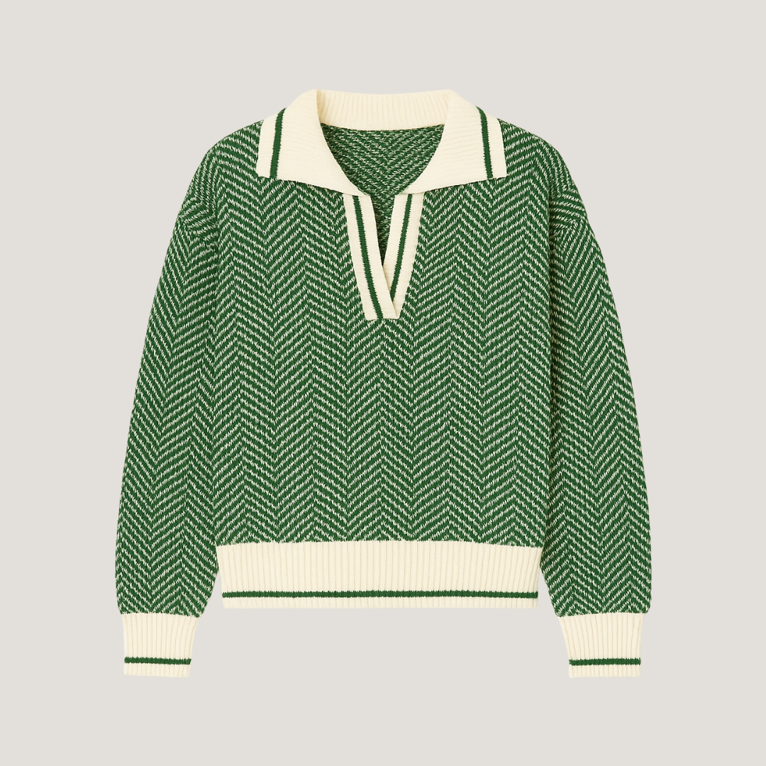 Giulietta | Maglione a Costine in Stile Tennis