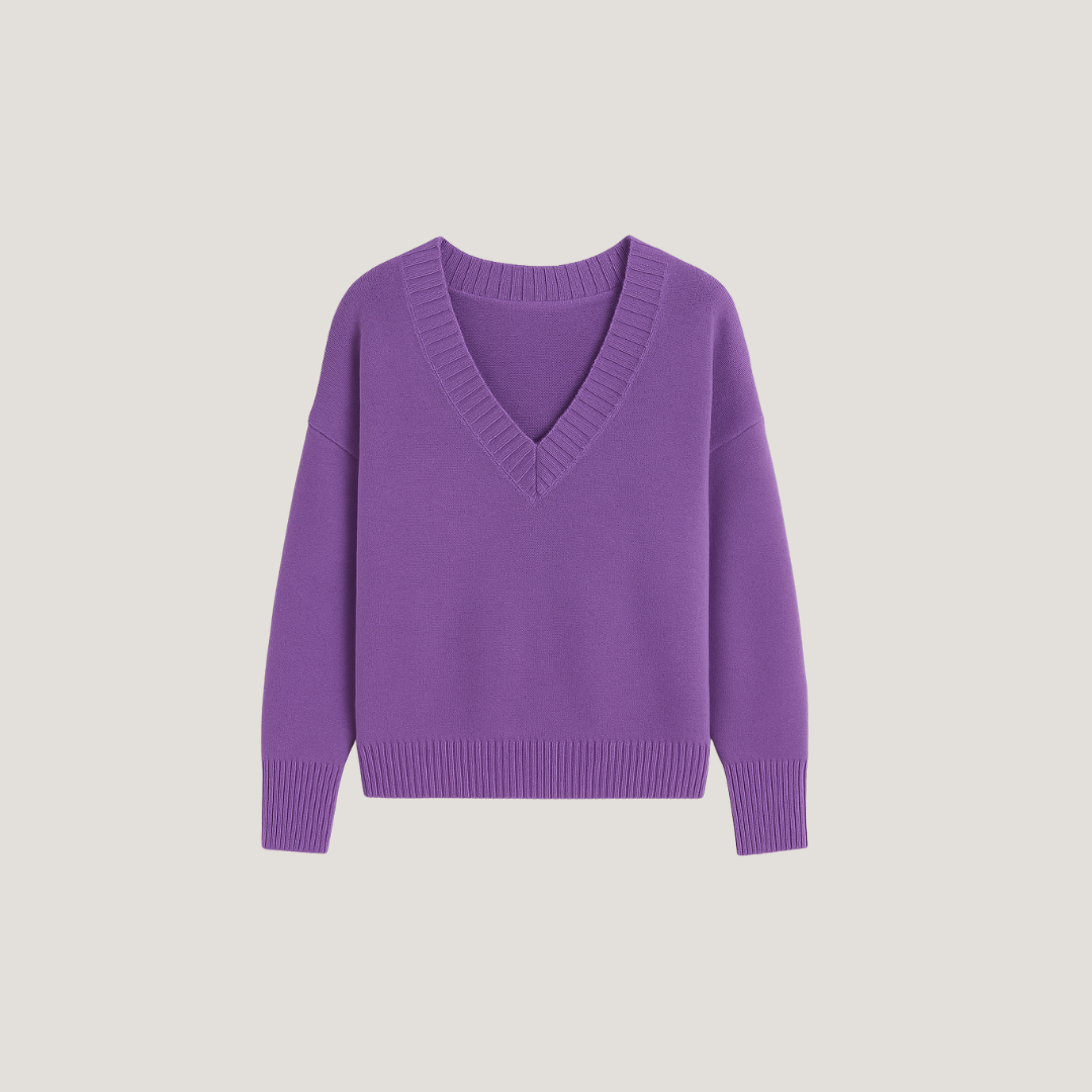 Sibilla | Maglione con Scollo a V Profondo