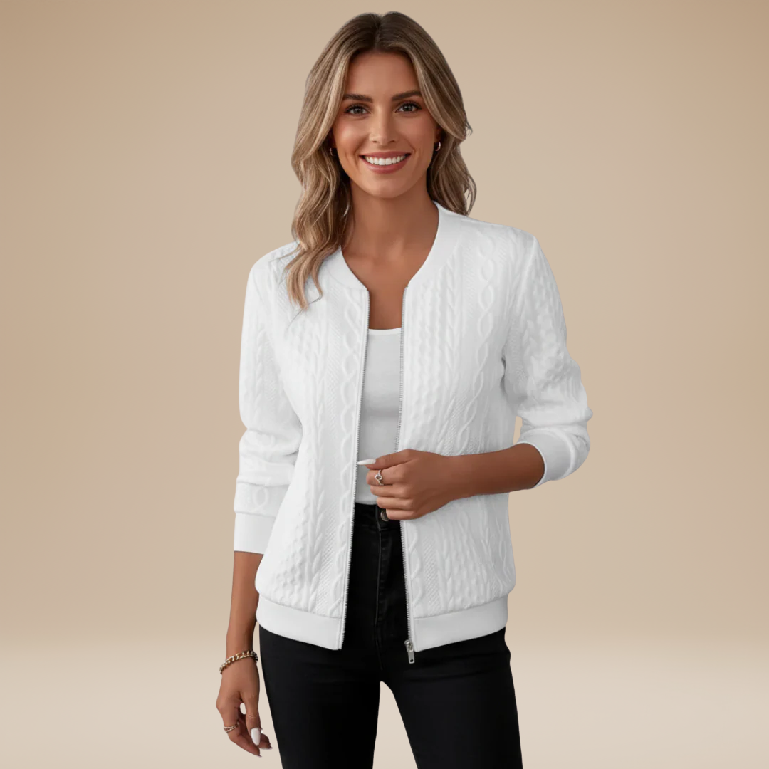 Elena | Cardigan Bomber Elegante