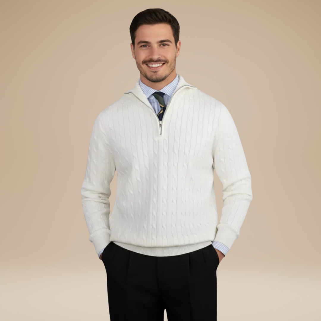 Riccardo | Men's Elegant Braided Sweater