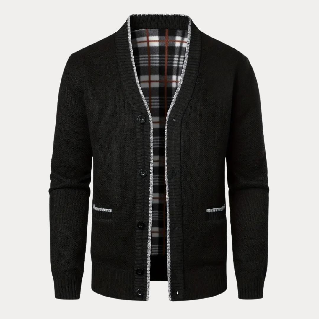 Achille | Cardigan Termico Uomo Morbido Caldo Classico