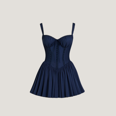Ludovica | Abito Mini con Corsetto e Pizzo