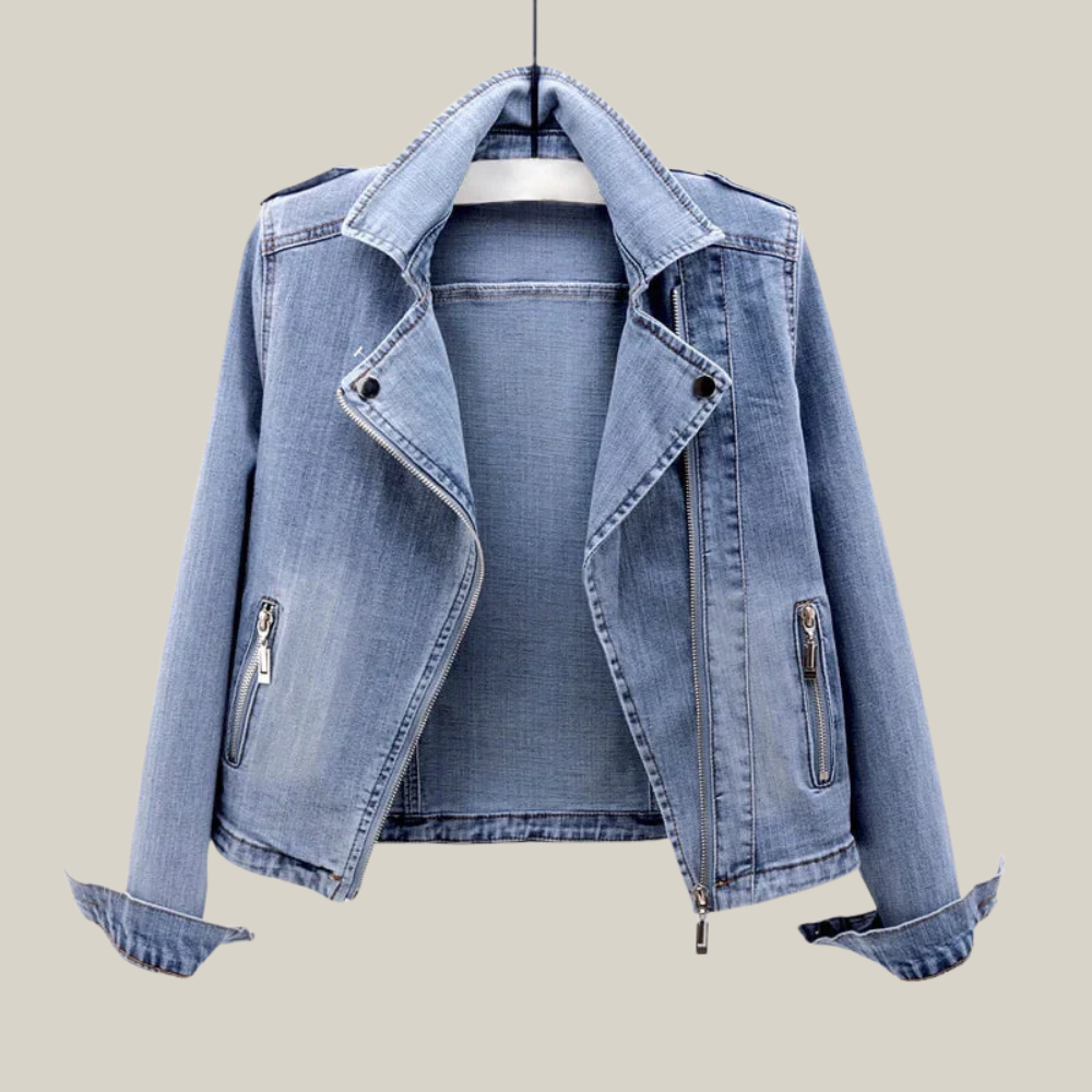 Giada | Giacca Biker in Jeans da Donna
