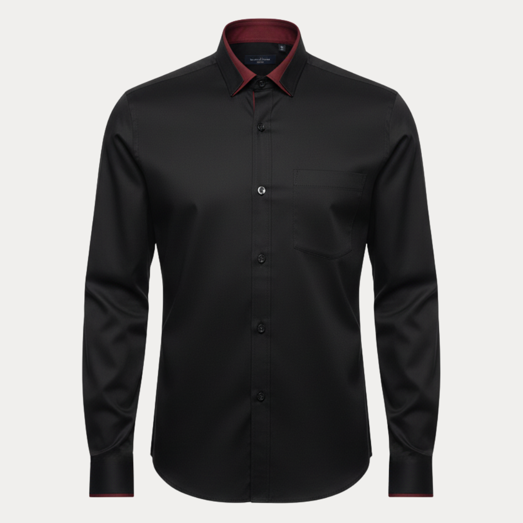 Leon | Men's Elegant Shirt with Contrasting Details