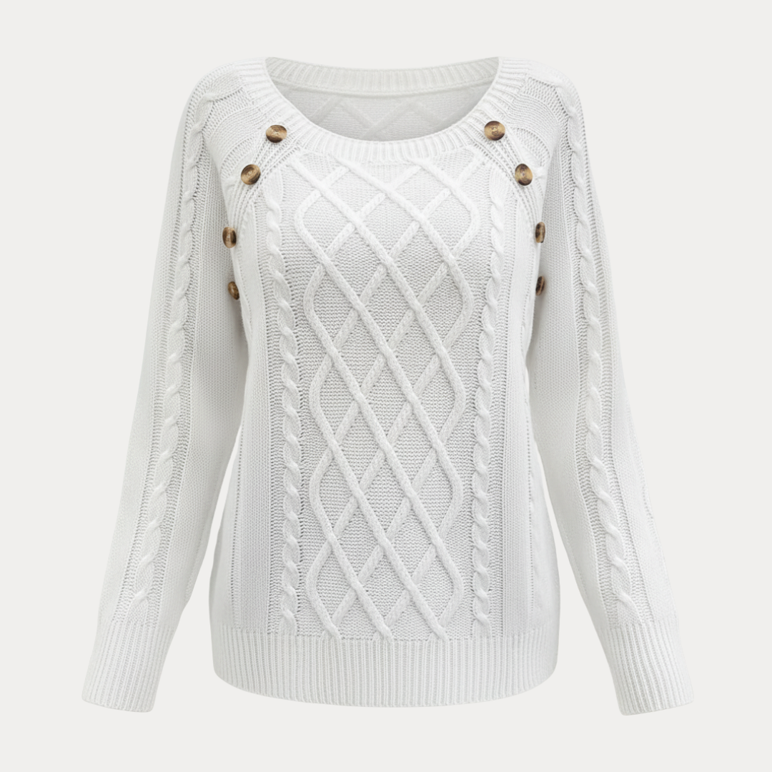 Angelina | Maglione a Treccia Donna Stile Chic Raffinato