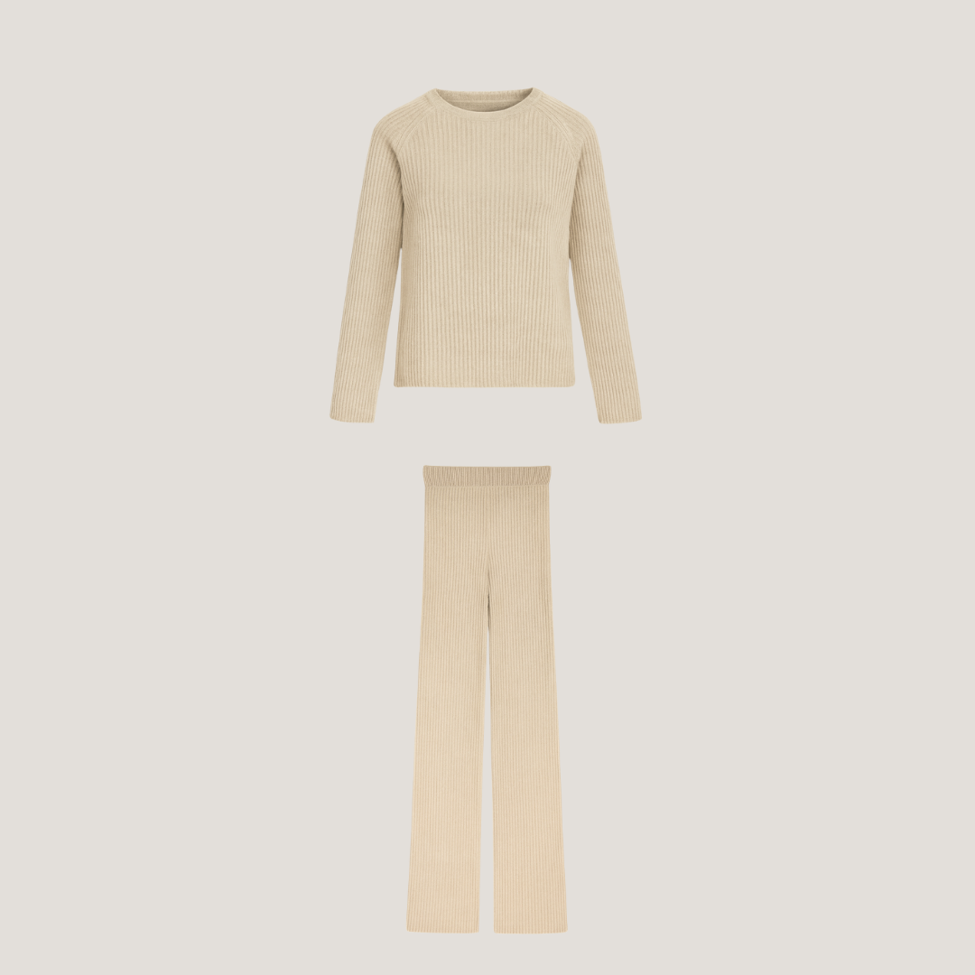 Annalisa | Completo Loungewear in Maglia a Coste