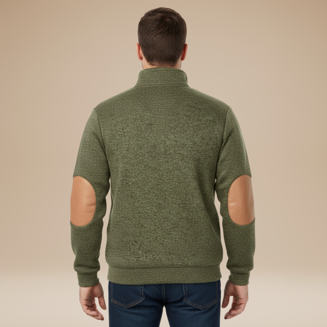 Matteo | Men's Sweater with Elbow Patches