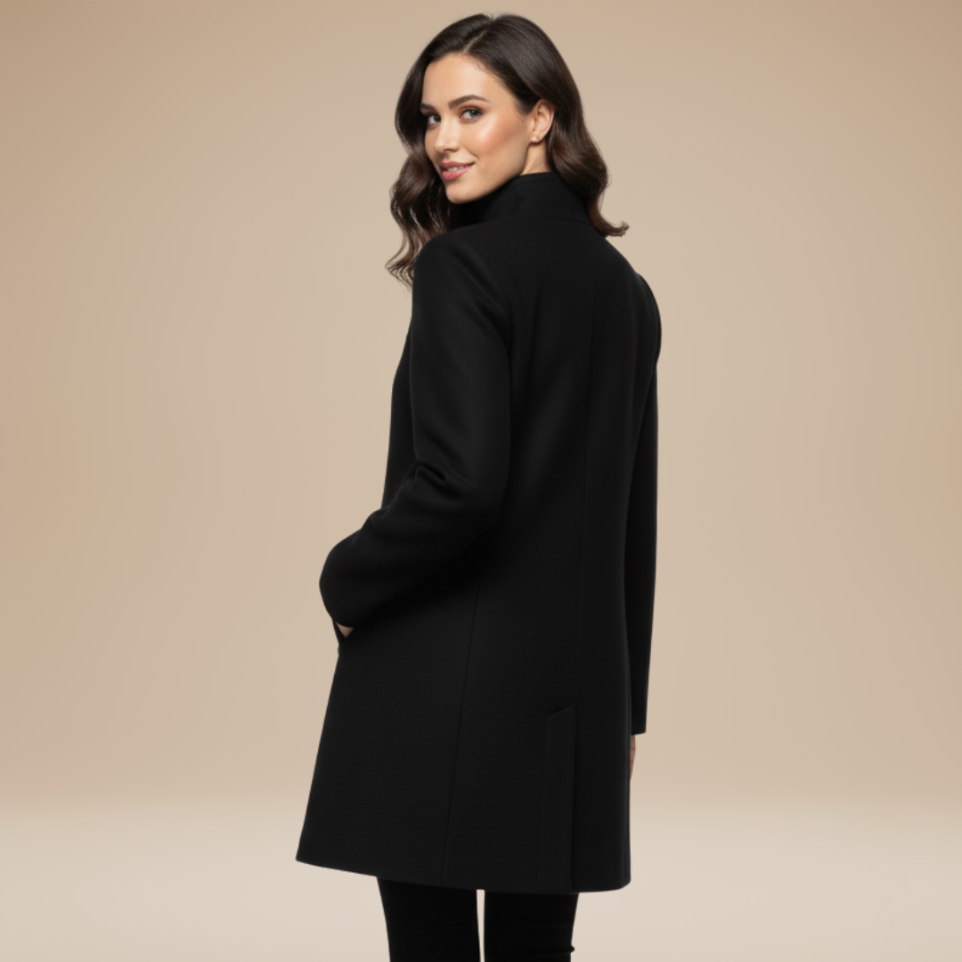Nadia | Cappotto Donna Elegante con Collo Alto Strutturato