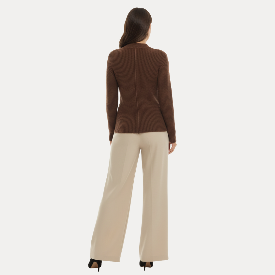 Elena | Pantaloni a Gamba Larga Sartoriali