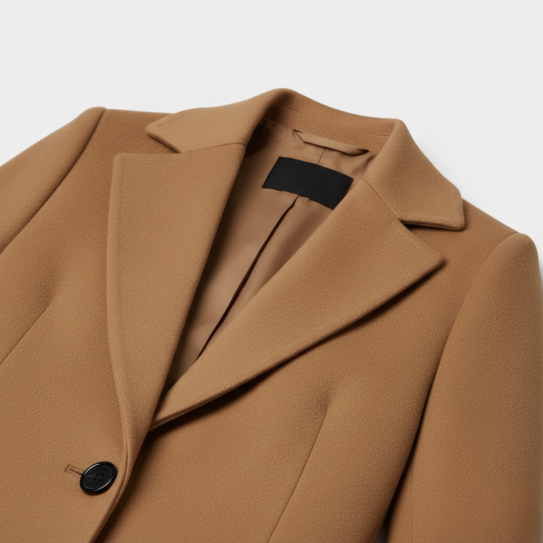 Cappotto Lungo Donna Stile Raffinato Elegante