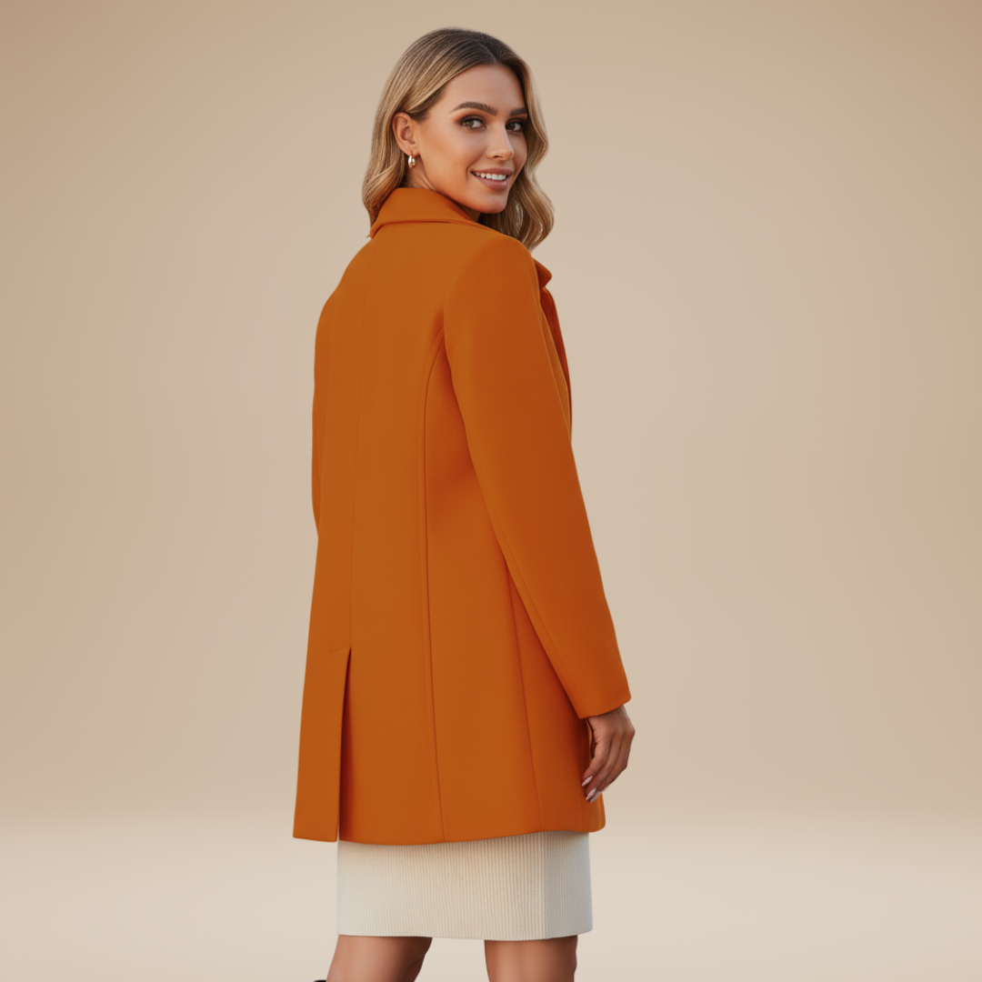 Salvina | Cappotto Donna Elegante Lunghezza Media