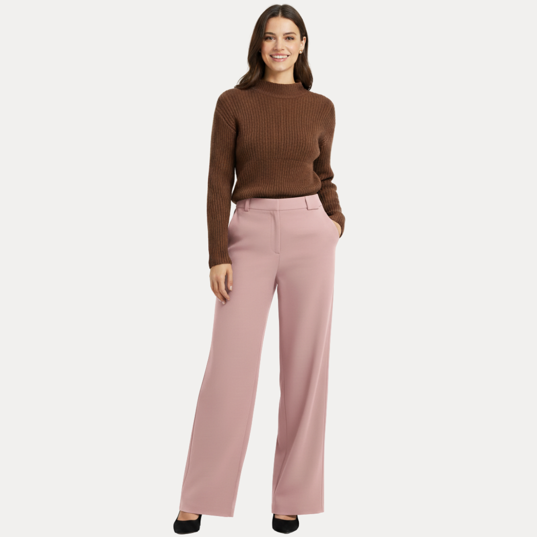 Elena | Pantaloni a Gamba Larga Sartoriali