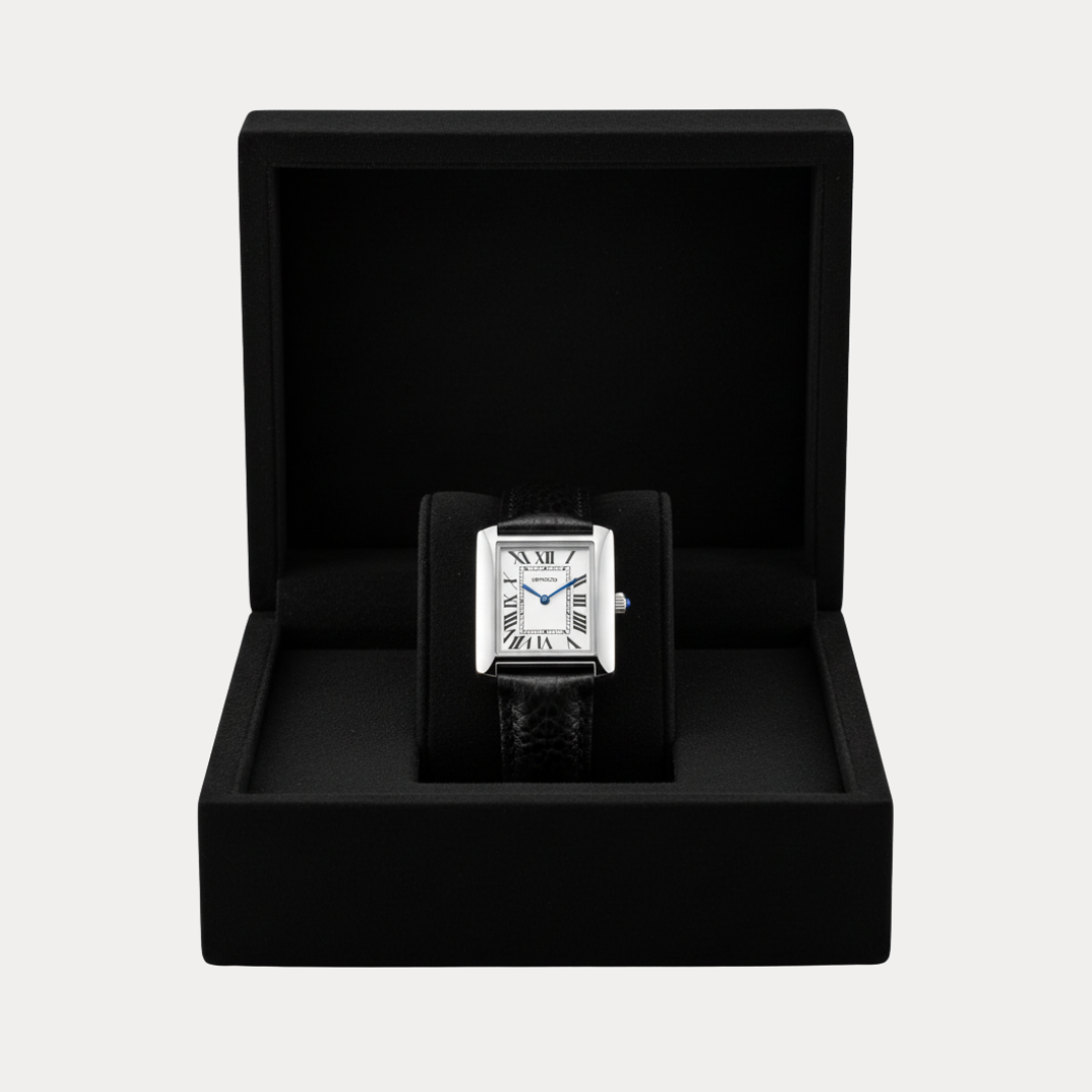 Cristiano | Orologio Uomo Rettangolare con Numeri Romani