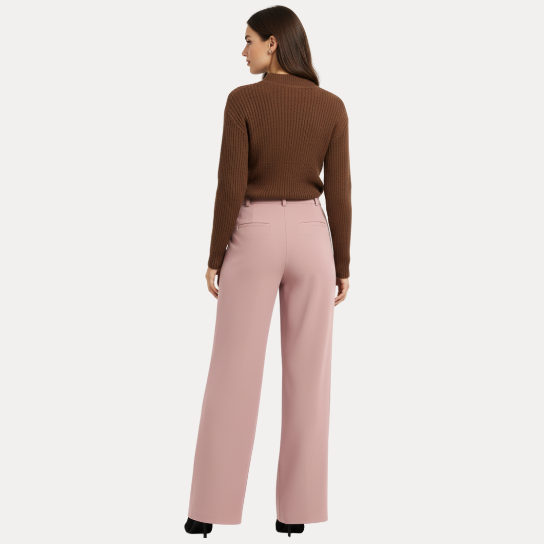 Elena | Pantaloni a Gamba Larga Sartoriali