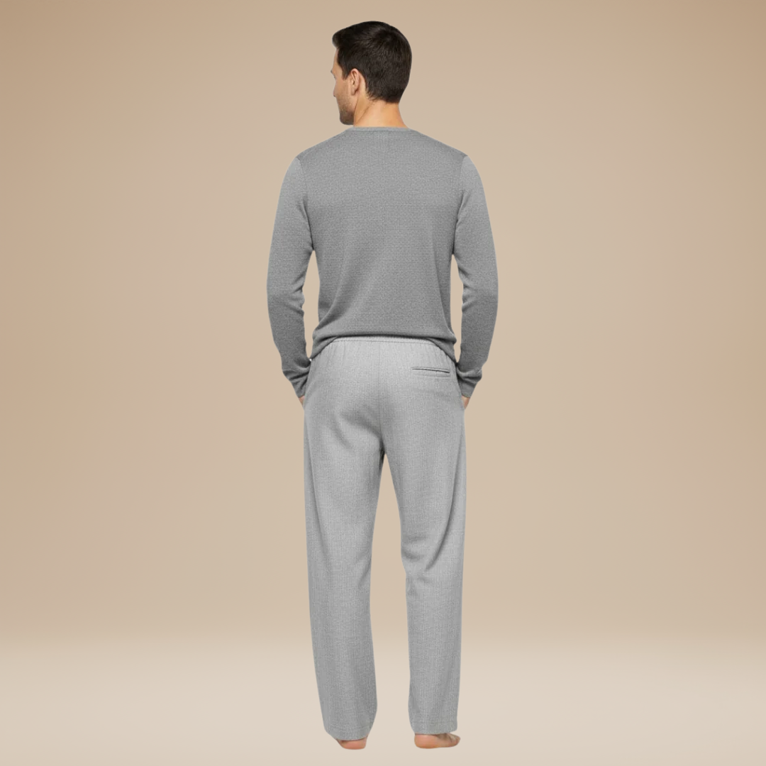 Matteo | Men's Linen-Effect Trousers