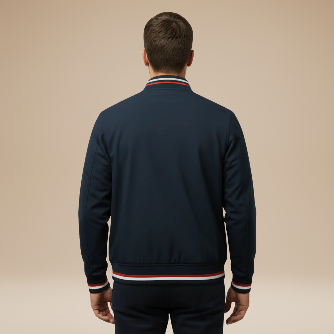Nico | Men's Casual Bomber Jacket with Ribbed Collar