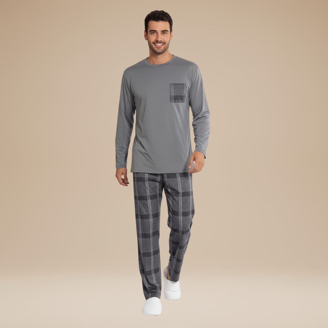 Nevio | Pigiama Uomo Due Pezzi dal Comfort Quotidiano