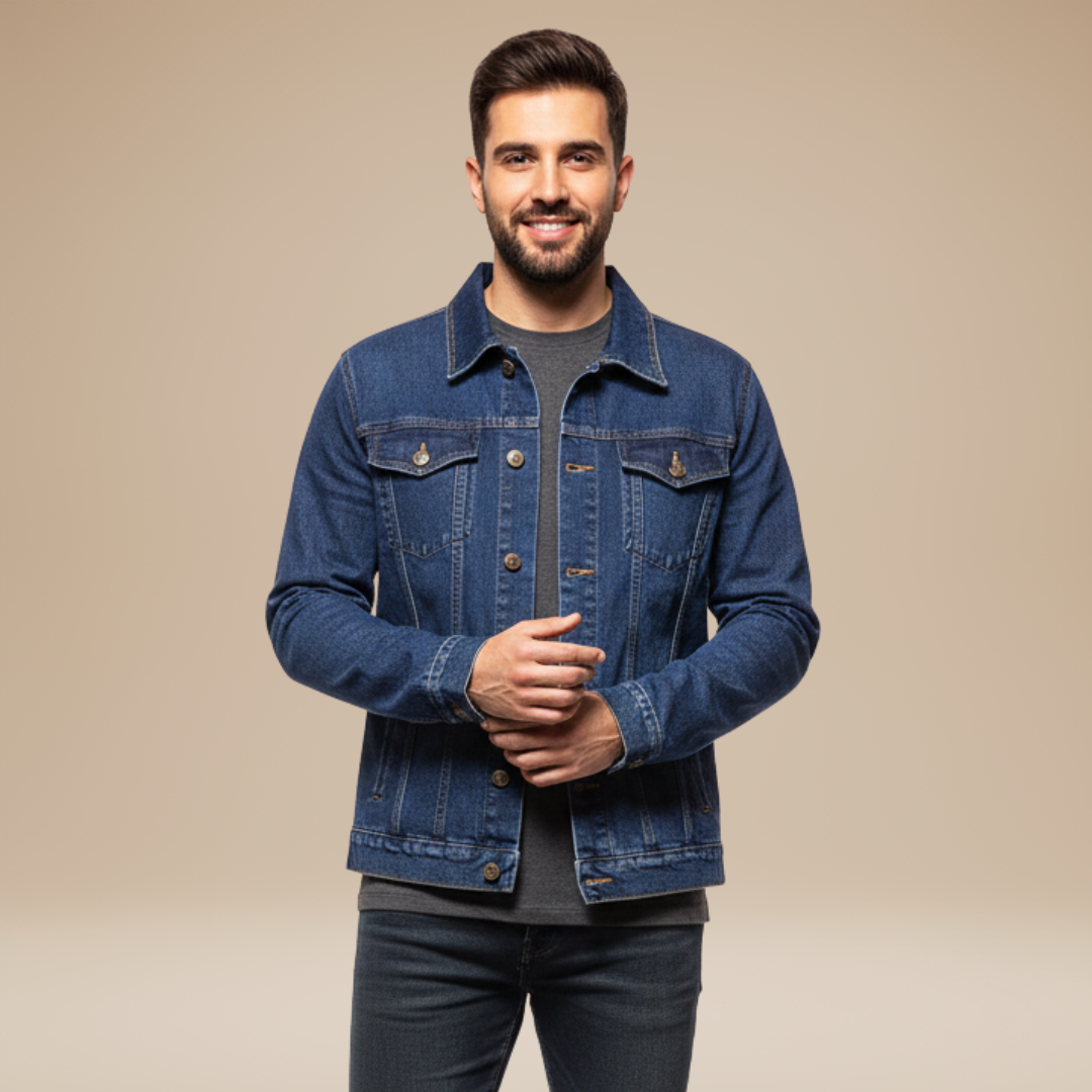 Vincenzo | Giacca Uomo Stile Denim Iconica e Moderna