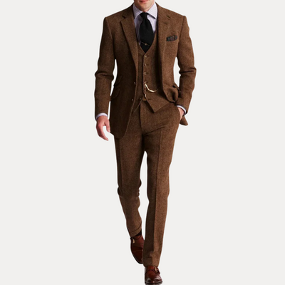 Harrison | Abito classico da uomo in tweed a tre pezzi