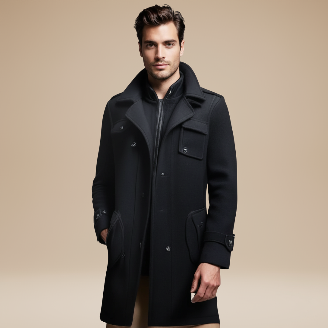 Emilio | Cappotto Uomo Doppio Strato Elegante e Caldo