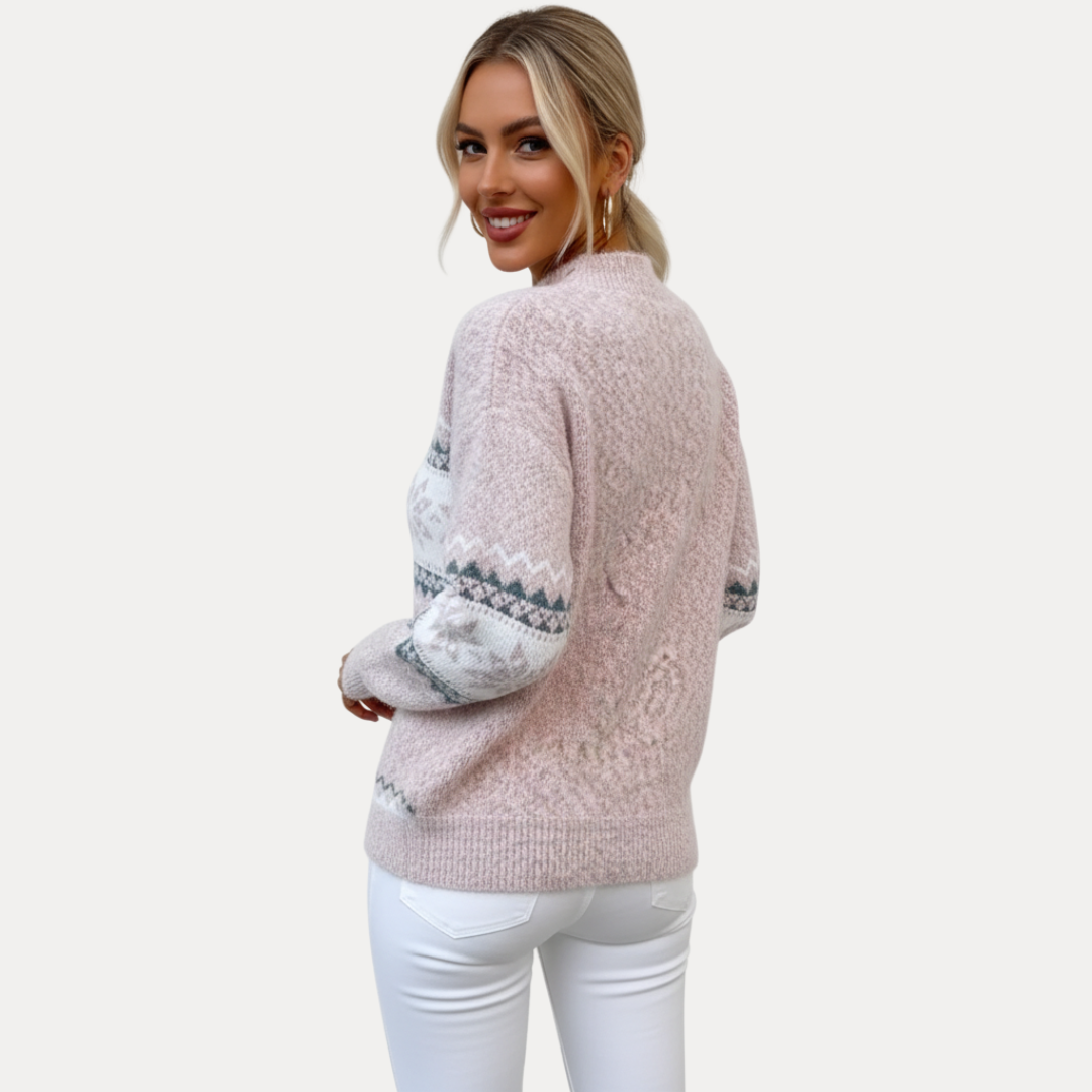 Sofia | Maglione Jacquard Nordic Chic