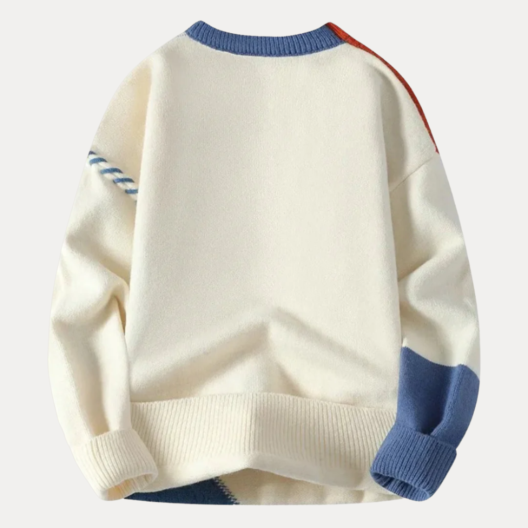 Marco | Maglione Patchwork a Trecce