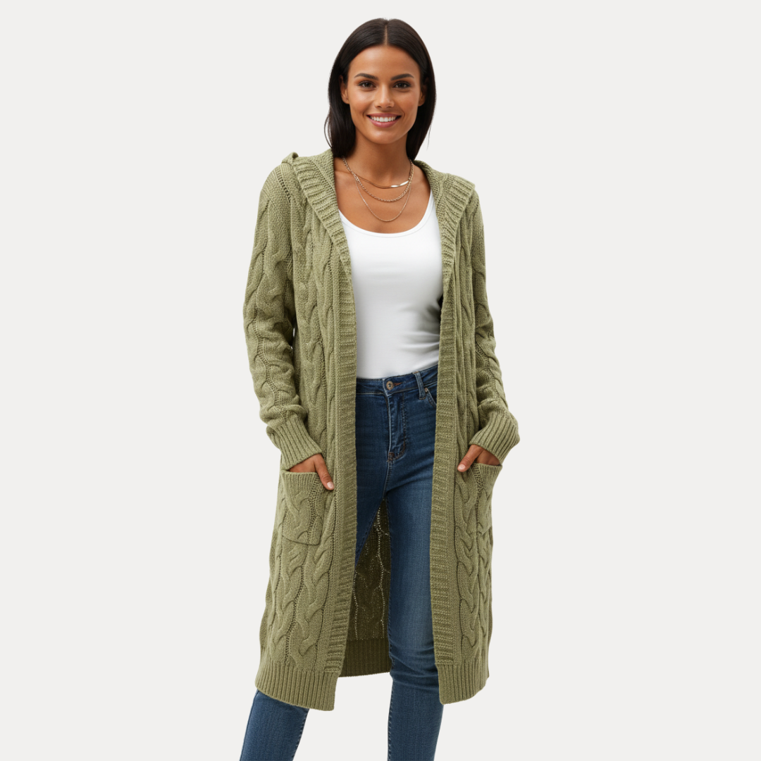 Giulia | Cardigan a Treccia Donna