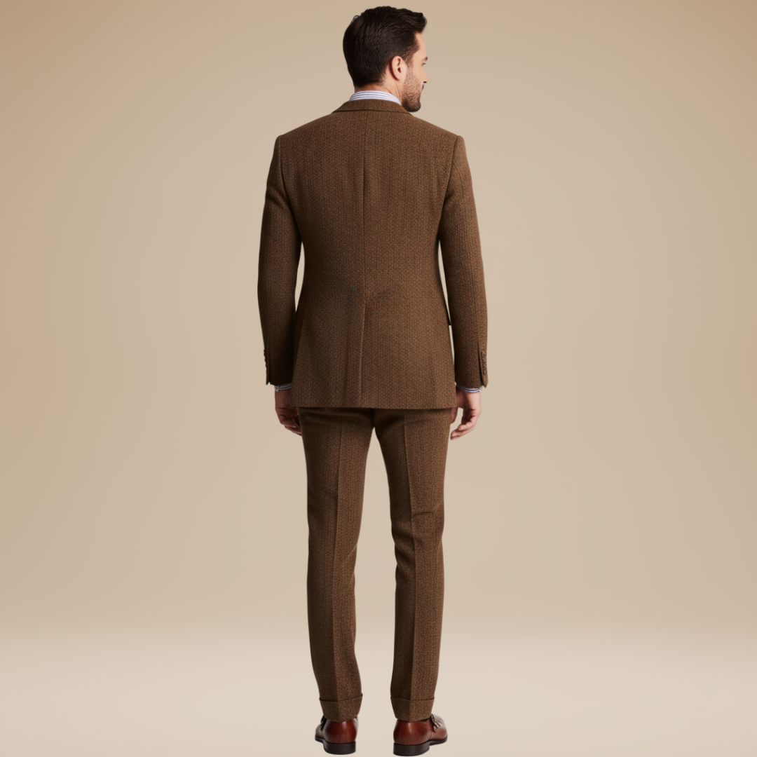 Harrison | Classic three-piece tweed suit for men