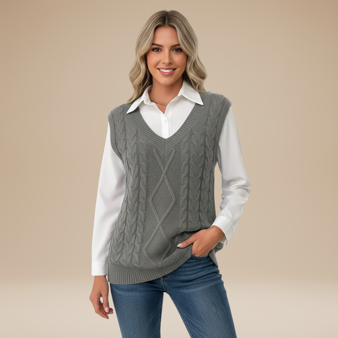 aaCarla | Gilet Classico Donna Stile Chic Intramontabile