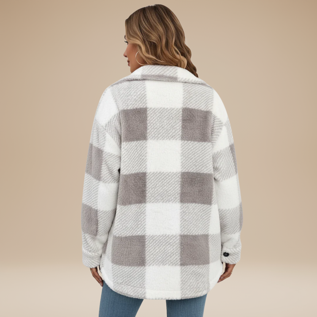 Giada | Giacca Camicia a Quadri Donna Casual Elegante