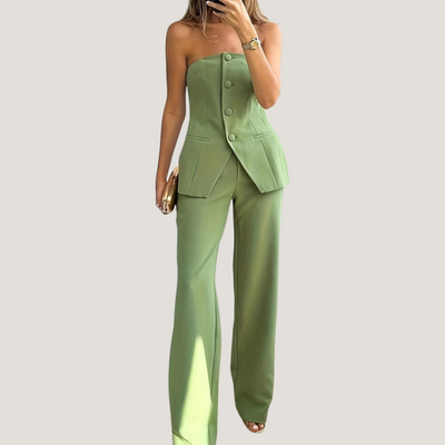 Armelinda | Completo Donna con Pantaloni a Gamba Larga