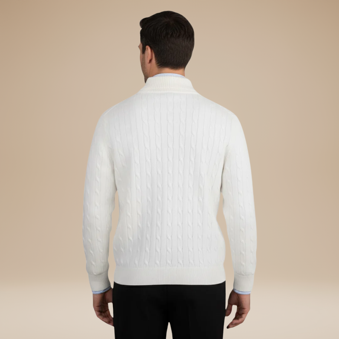 Riccardo | Men's Elegant Braided Sweater